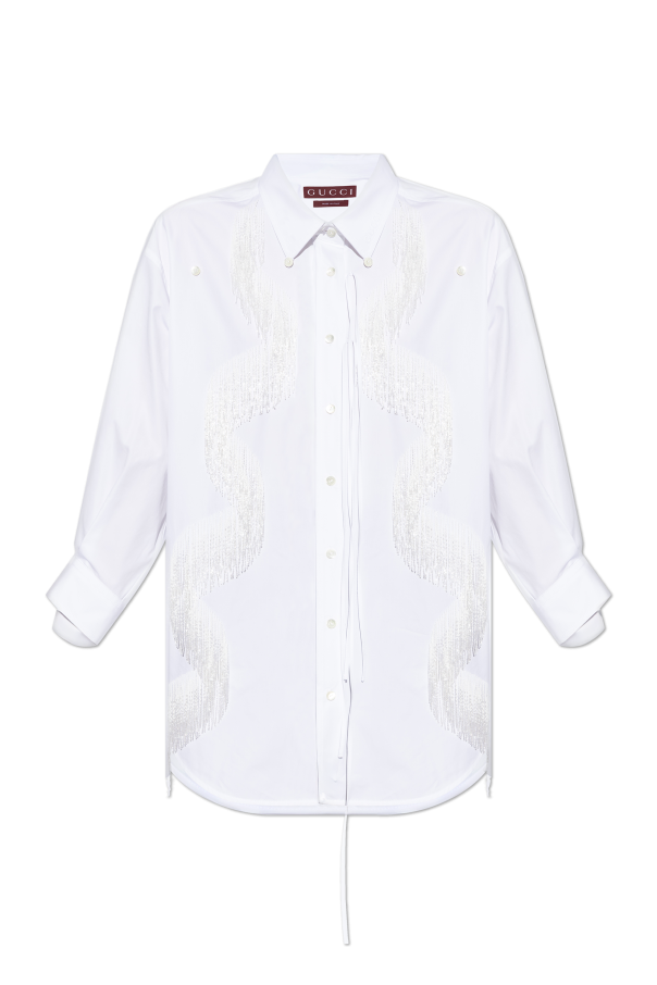 Shirt with shimmering fringes, zdjęcie 1 Shirt with shimmering fringes od Gucci
