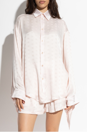Balenciaga Jedwabna koszula o luźnym kroju