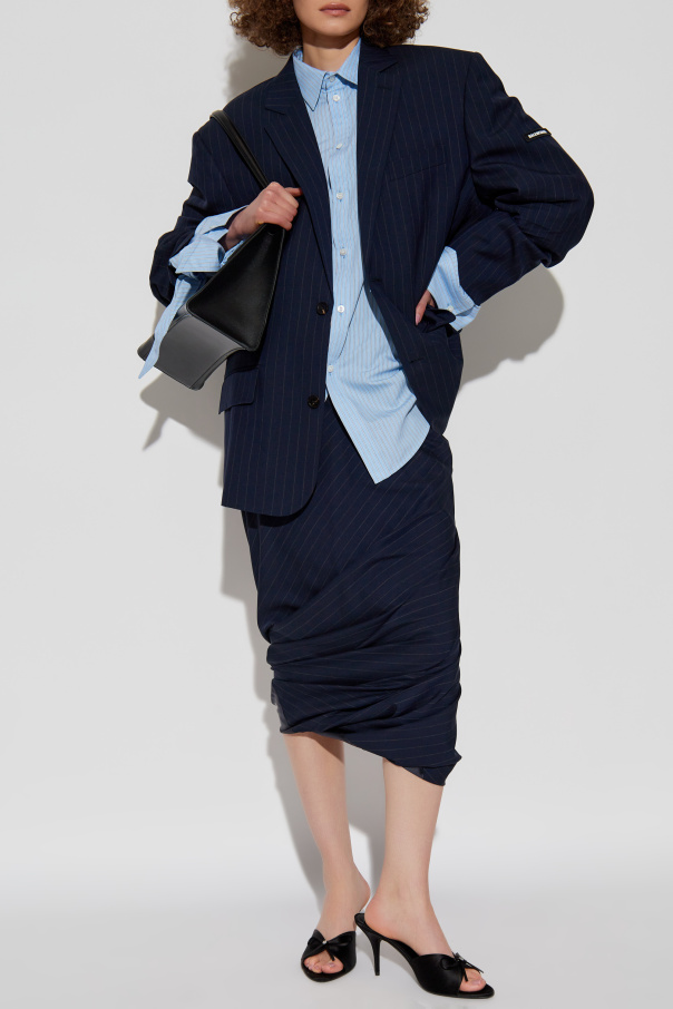 Balenciaga Camisa con patrón de rayas