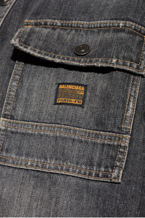 Balenciaga Denim shirt with `vintage` effect