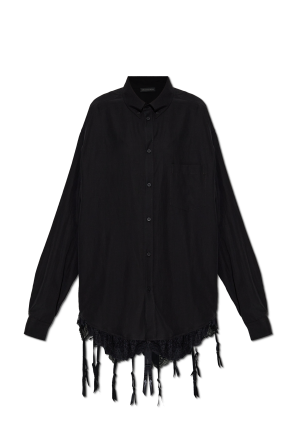 Camisa con ribete de encaje