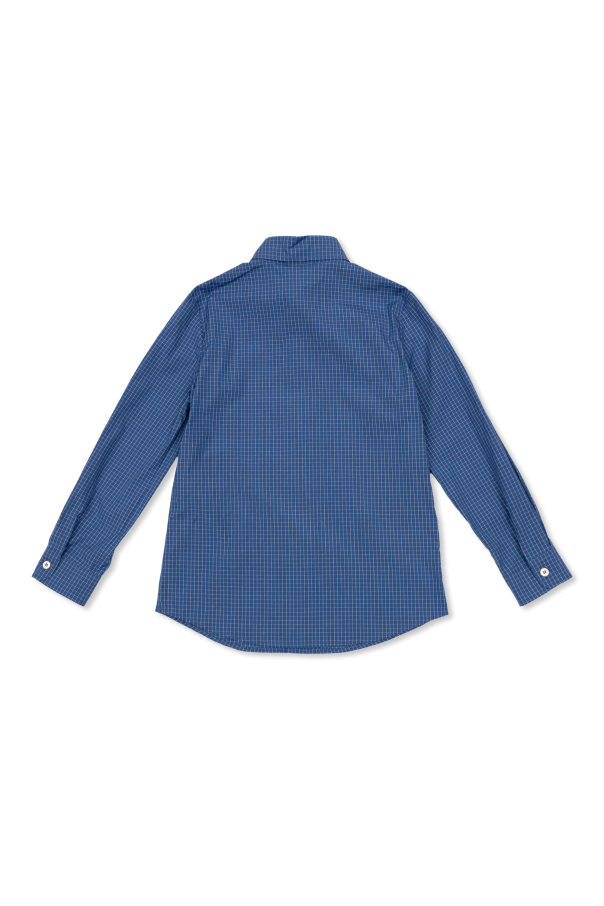 Gucci Kids Camisa de cuadros
