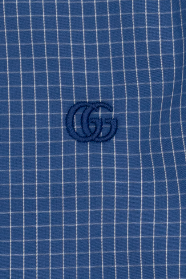 Gucci Kids Camisa de cuadros