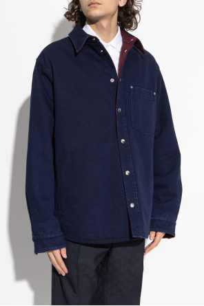 Gucci Camisa acolchada reversible