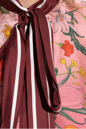 Gucci Seidenhemd mit Blumenmuster