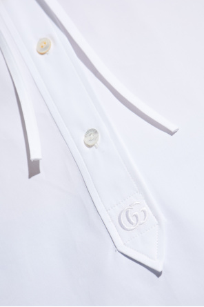 Gucci Bawełniana koszula ze stójką