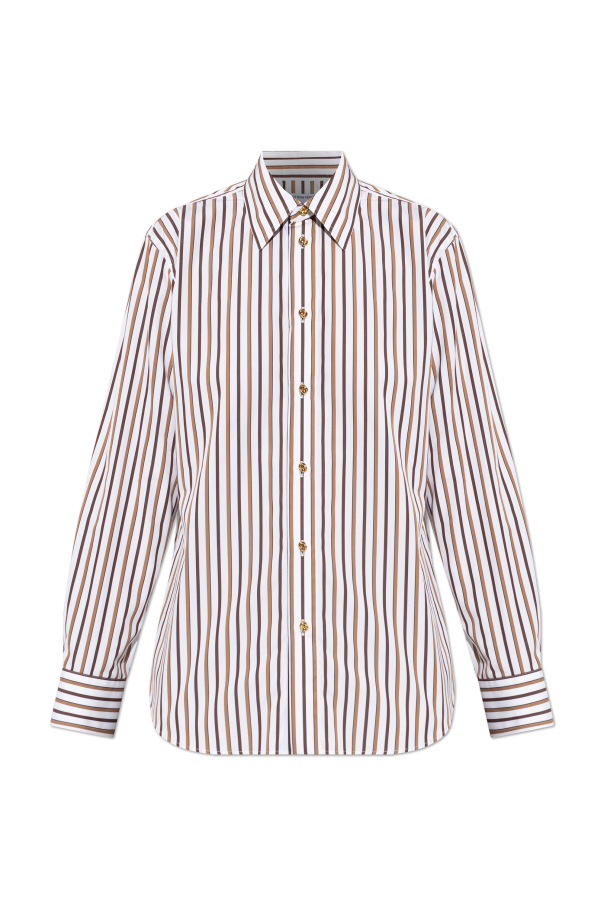 Shirt with stripe pattern od Bottega Veneta