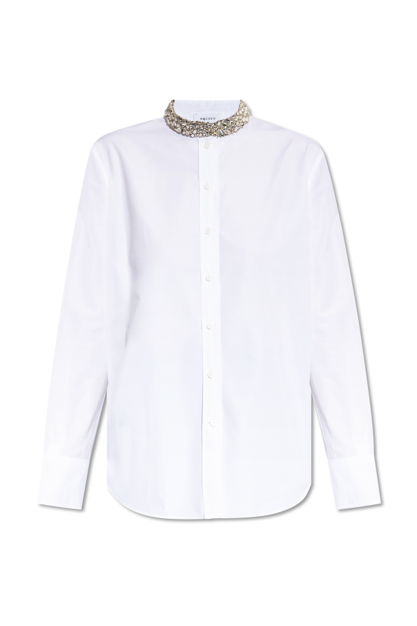 Shirt with shimmering crystals at the neckline, zdjęcie 1 Shirt with shimmering crystals at the neckline od Alexander McQueen