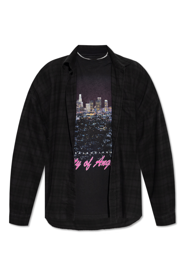 Shirt with sewn-in T-shirt od Balenciaga