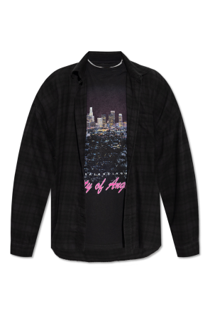 Hemd mit eingenähtem T-Shirt