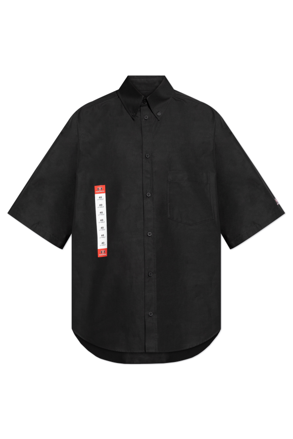 Cotton shirt with print od Balenciaga