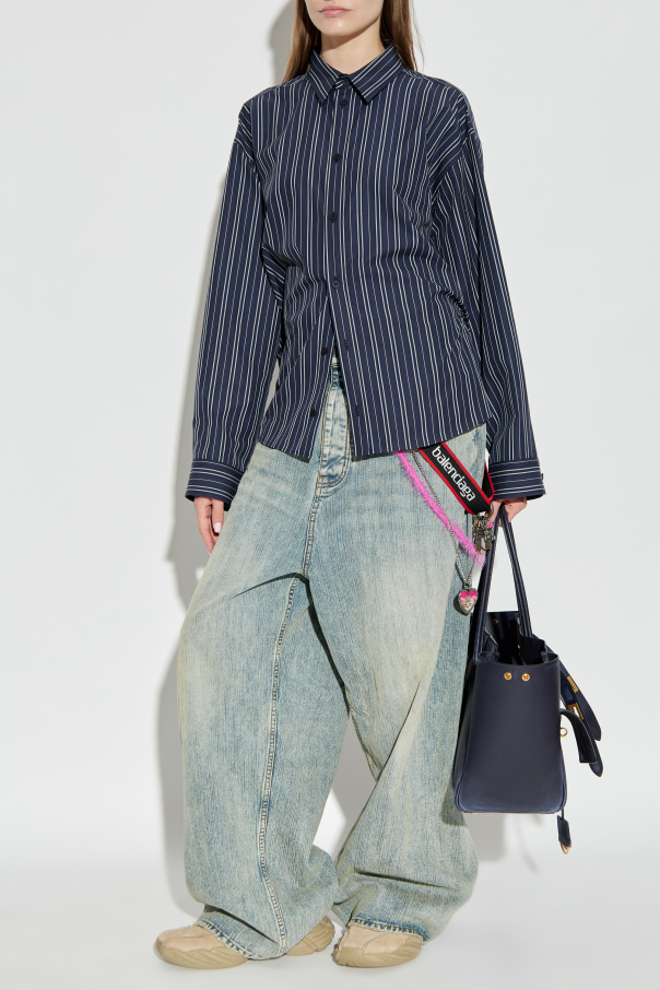 Balenciaga Camisa con estampado de rayas