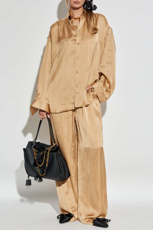 Balenciaga Koszula ze wzorem w prążki