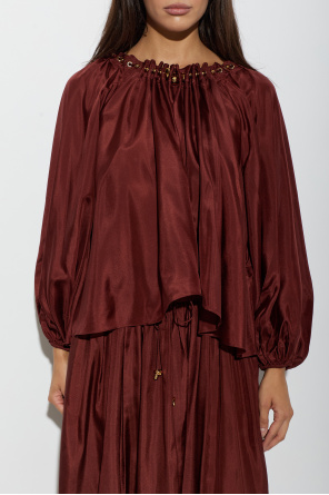 Zimmermann Jedwabny top typu `oversize`