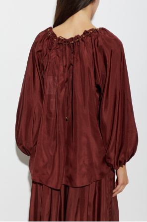 Zimmermann Jedwabny top typu `oversize`