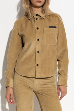 Bottega Veneta Camisa de pana con bolsillo