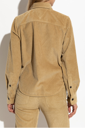 Bottega Veneta Camisa de pana con bolsillo