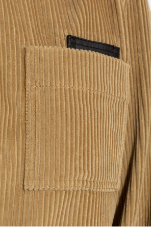 Bottega Veneta Camisa de pana con bolsillo