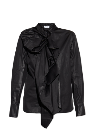 Shirt with decorative draping