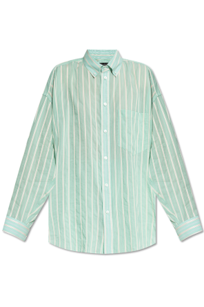 Shirt with stripe pattern