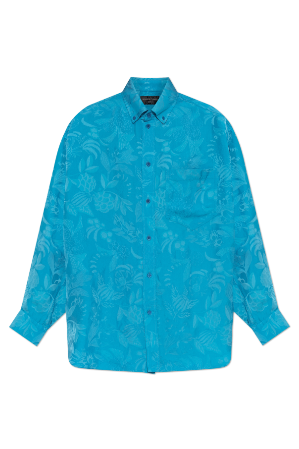 Shirt with silk trim od Balenciaga