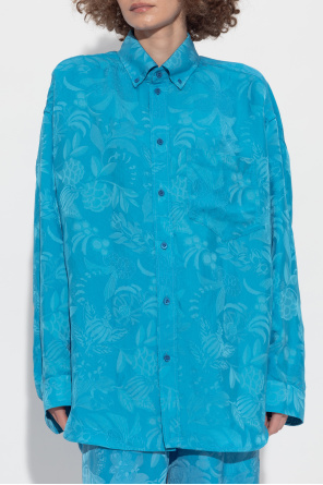 Balenciaga Camisa con acabado de seda