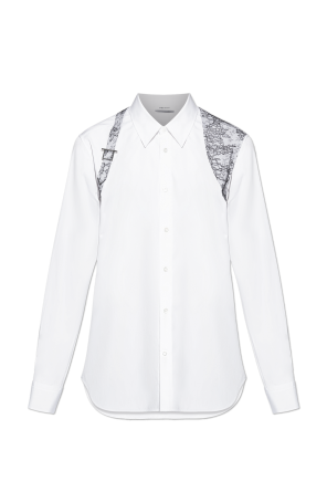 Camisa con inserciones de encaje od Alexander McQueen