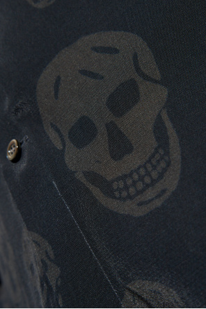 Alexander McQueen Hemd mit charakteristischem Totenkopf-Motiv