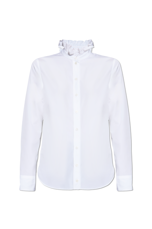 Shirt with a stand-up collar od Alexander McQueen