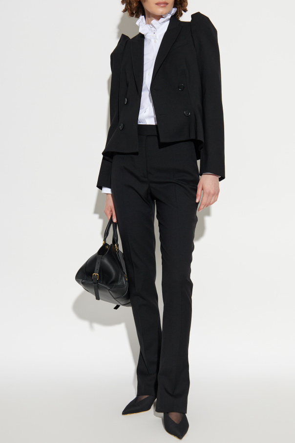 Alexander McQueen Camisa con cuello mao