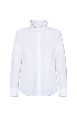 Shirt with a stand-up collar