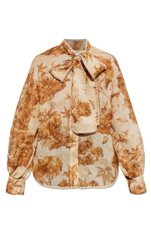 Camisa con motivo floral