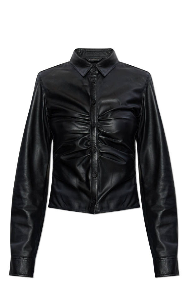Leather top od Balenciaga
