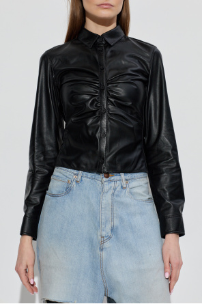 Balenciaga Leather top