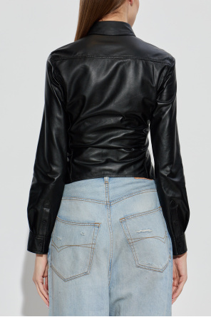 Balenciaga Leather top
