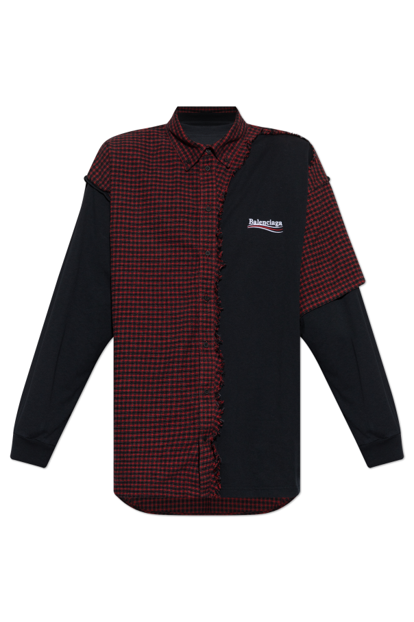 T-shirt with shirt elements od Balenciaga