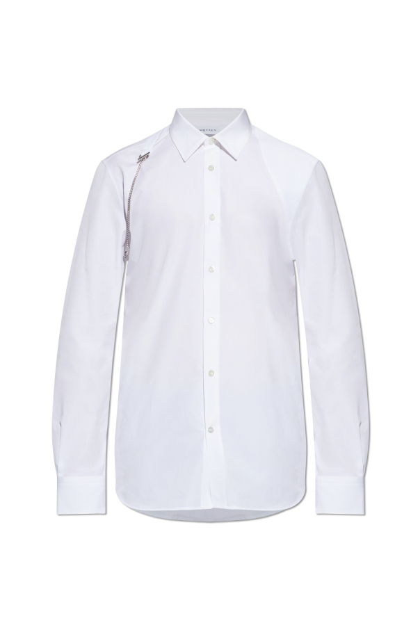 Shirt with decorative chain od Alexander McQueen