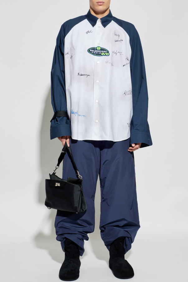 Balenciaga Hemd mit Logo