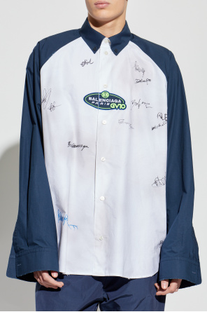 Balenciaga Hemd mit Logo