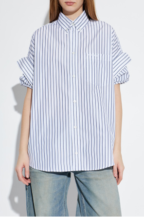 Balenciaga Oversize shirt with striped pattern