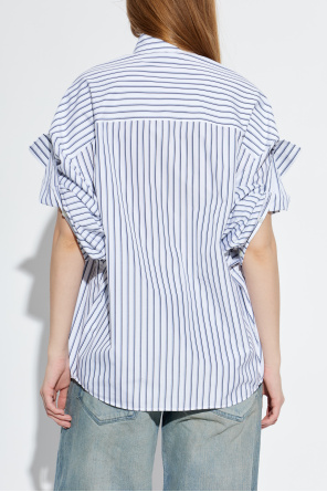 Balenciaga Oversize shirt with striped pattern