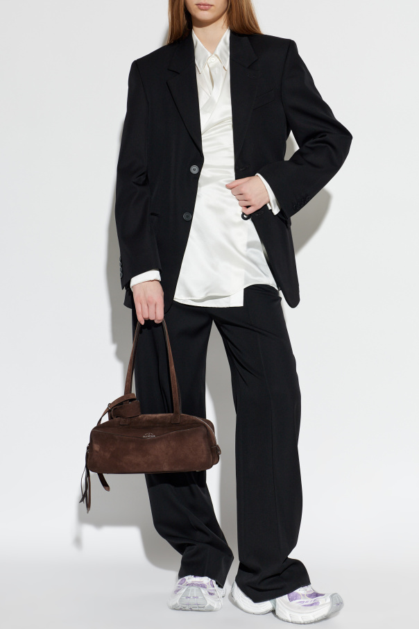 Balenciaga Satin shirt with belt