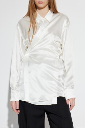 Balenciaga Satin shirt with belt
