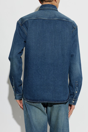 Saint Laurent Denim shirt with embroidered logo