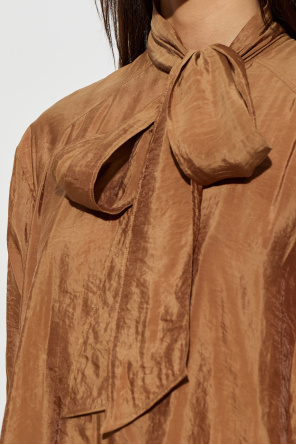Saint Laurent Oversize-Overall mit Spitzenbesatz