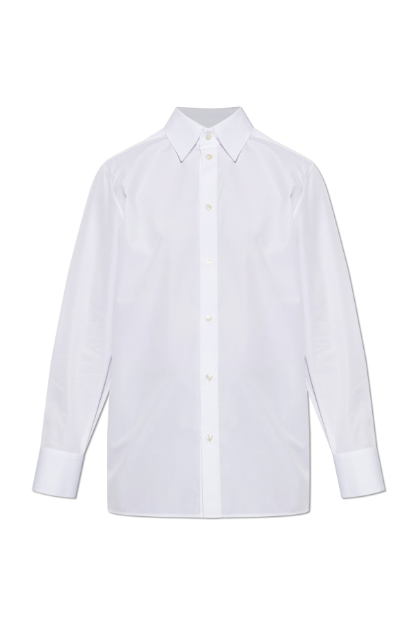 Shirt with embroidered logo od Saint Laurent