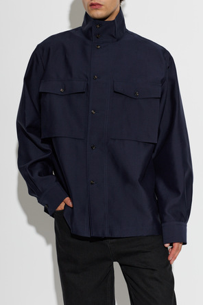 Bottega Veneta Cotton shirt with a stand-up collar