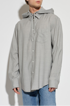 Bottega Veneta Wool shirt with detachable hood