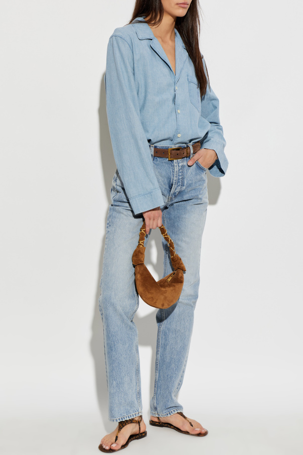 Saint Laurent Jeanshemd mit Tasche