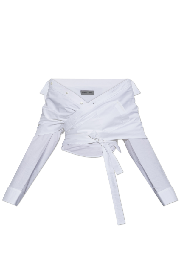 Asymmetrical cut shirt od Balenciaga